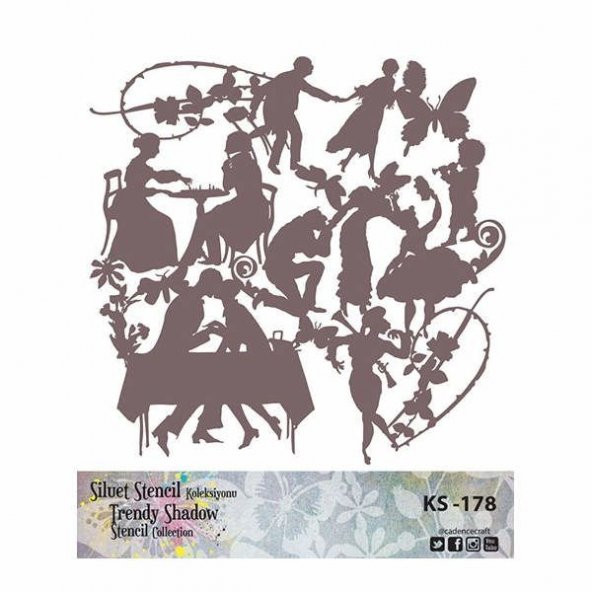 Cadence Siluet (Kenarsız) Stencil KS-173