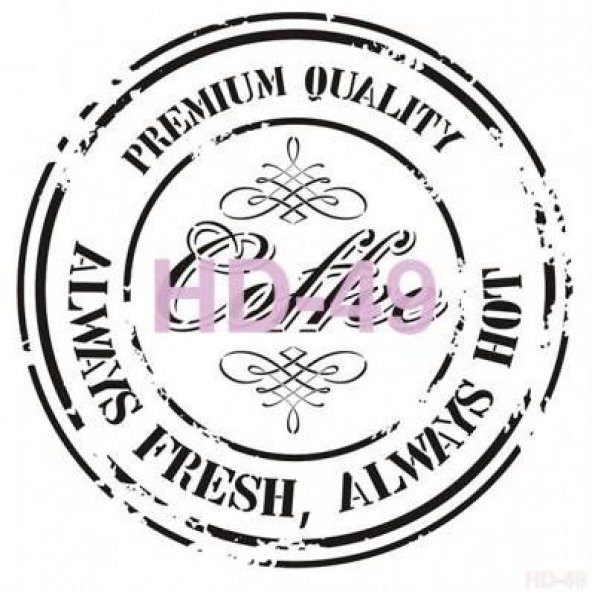 Cadence Home Decor Stencil Boyama Şablonu 45x45 cm. HD-49 ürün görseli