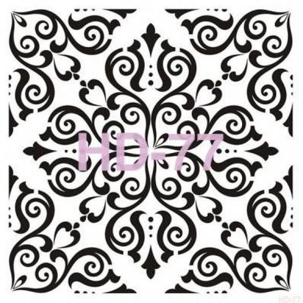 Cadence Home Decor Stencil Boyama Şablonu 45x45 cm. HD-77