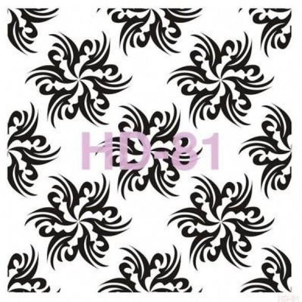 Cadence Home Decor Stencil Boyama Şablonu 45x45 cm. HD-81 - 1