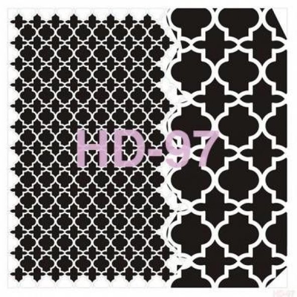 Cadence Home Decor Stencil Boyama Şablonu 45x45 cm. HD-97