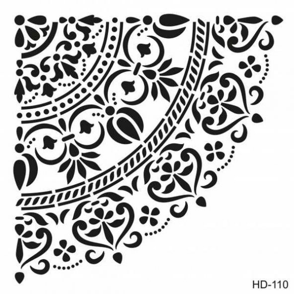 Cadence Home Decor Stencil Boyama Şablonu 45x45 cm. HD-110