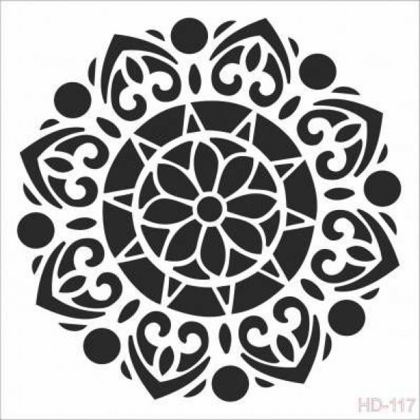 Cadence Home Decor Stencil Boyama Şablonu 45x45 cm. HD-117