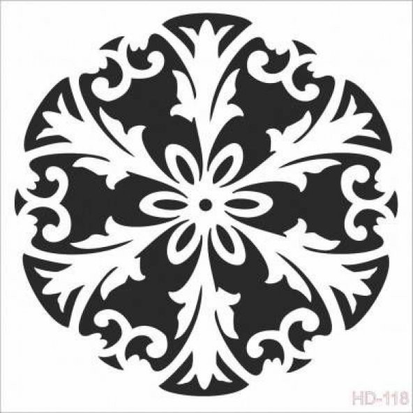 Cadence Home Decor Stencil Boyama Şablonu 45x45 cm. HD-118