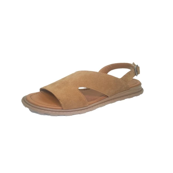 Janestt Kadın Süet Deri Sandalet 438-S-1 - 5