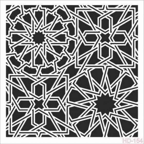Cadence Home Decor Stencil Boyama Şablonu 45x45 cm. HD-154