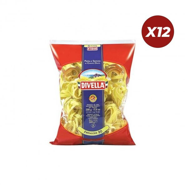 Divella Fettuccine 500 Gr 12 Adet