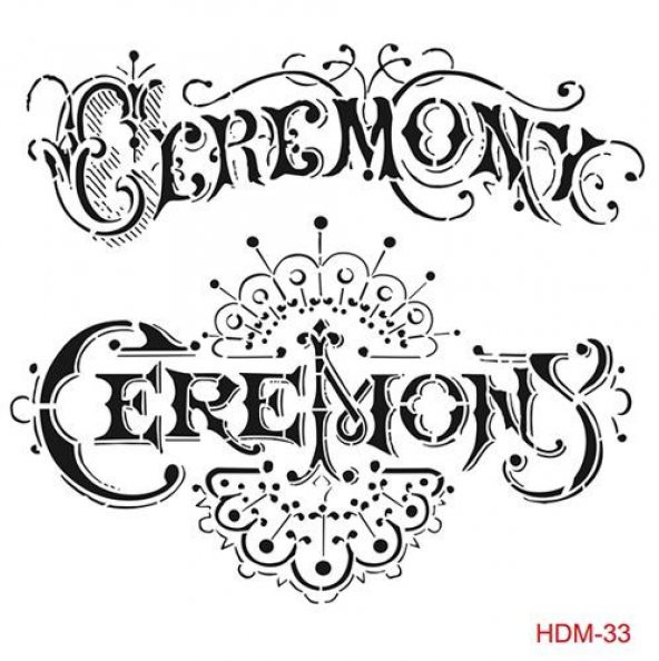 Cadence Home Decor Midi Stencil Boyama Şablonu 25x25 cm. HDM-33