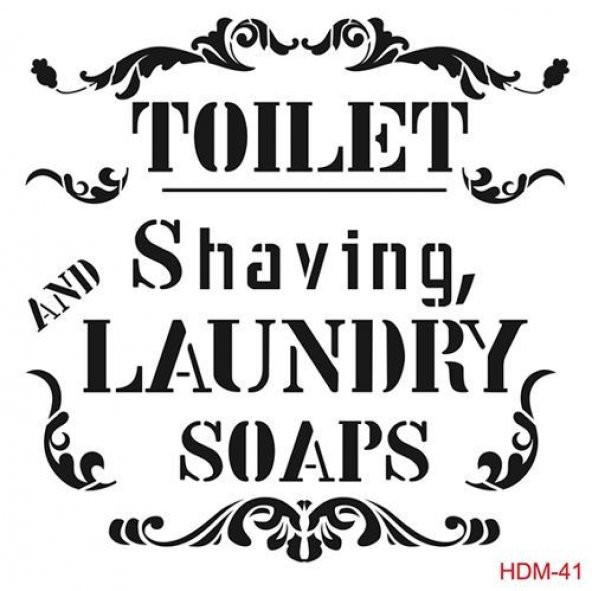 Cadence Home Decor Midi Stencil Boyama Şablonu 25x25 cm. HDM-41 ürün görseli