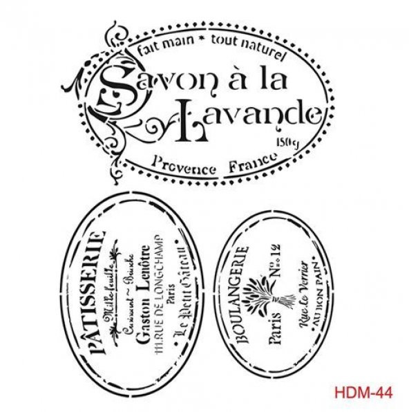 Cadence Home Decor Midi Stencil Boyama Şablonu 25x25 cm. HDM-44