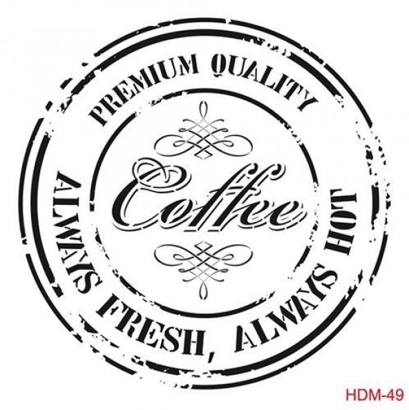 Cadence Home Decor Midi Stencil Boyama Şablonu 25x25 cm. HDM-49