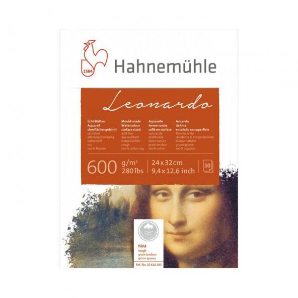Hahnemühle Leonardo Rough Suluboya Blok 24x32 cm. 600 gr. 10 yp. ürün görseli