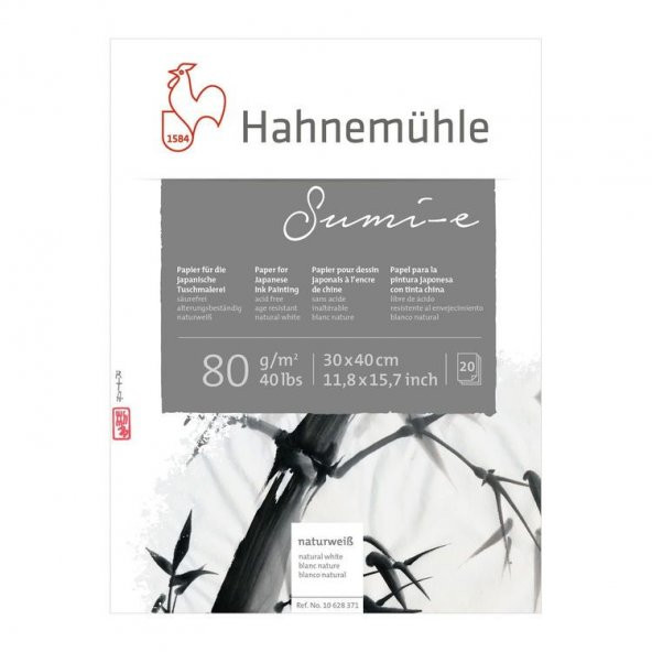 Hahnemühle Sumi-e Japon Kağıdı Blok 30x40 cm. 80 gr. 20 yp.