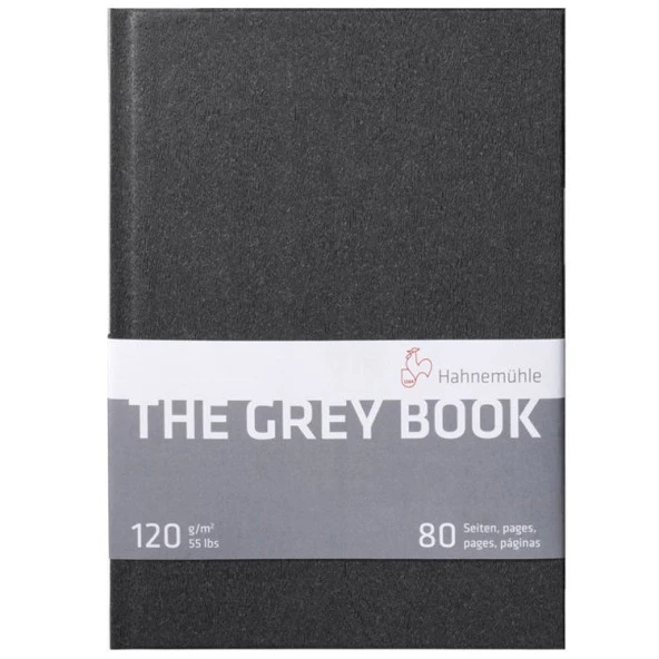 Hahnemühle The Grey Book Sert Kapak Defter 120 gr. A4