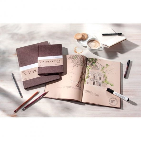 Hahnemühle The Cappuccino Book Sert Kapak Defter 120 gr. A5