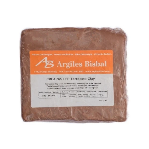 Argiles Bisbal Creapast FP Terracotta Clay 5 kg Model Kili ürün görseli 1