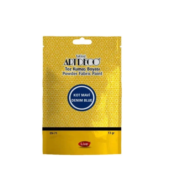 Artdeco Toz Kumaş Boyası 13 gr Kot Mavi 1109