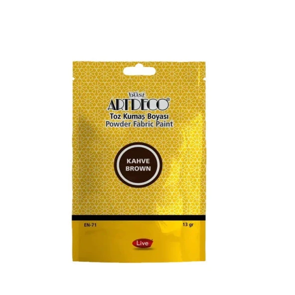 Artdeco Toz Kumaş Boyası 13 gr Kahve 1115