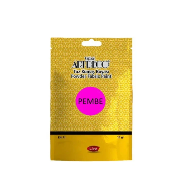 Artdeco Toz Kumaş Boyası 13 gr Pembe 1127