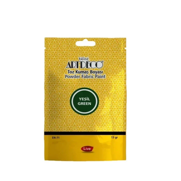 Artdeco Toz Kumaş Boyası 13 gr Yeşil 1113