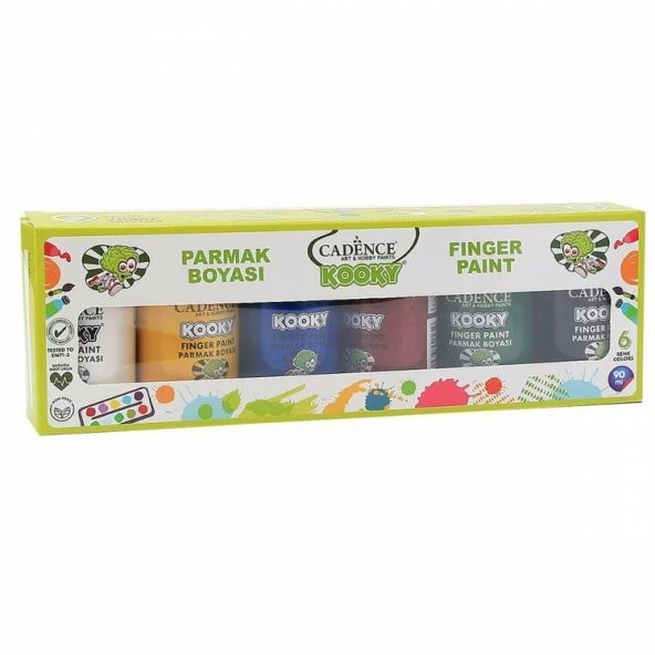 Cadence Kooky Parmak Boyası 6 Renk x 20 ml.