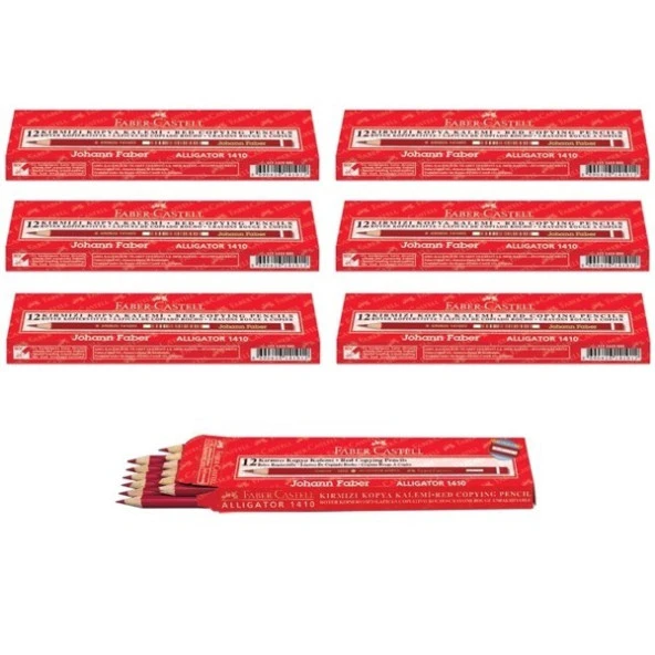 Faber Castell Kırmızı Kopya Kalemi 72 Adet
