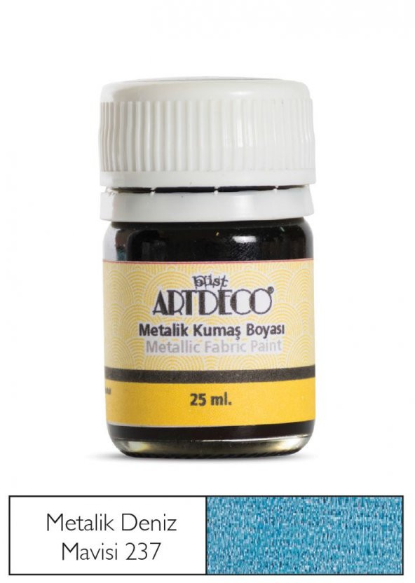 Artdeco Metalik Kumaş Boyası 237 Deniz Mavisi ürün görseli
