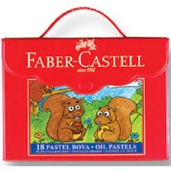 Faber Castell Plastik Çantalı Tutuculu Pastel Boya 18 Renk