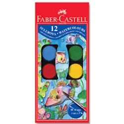 Faber Castell Sulu Boya 12 Renk Büyük Tablet ürün görseli