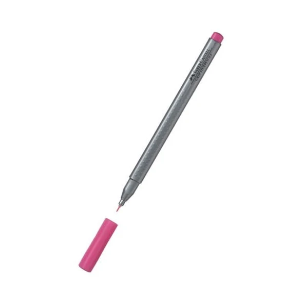 Faber Castell Grip Finepen İnce Uçlu Kalem 0.4 mm Pembe