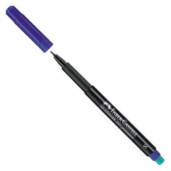 Faber Castell Multimark 1523 Permanent Asetat Kalemi 0.4 mm (S) MAVİ