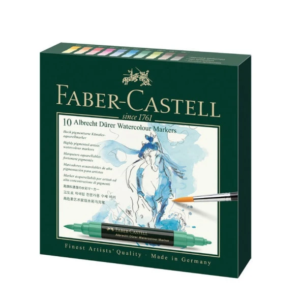 Faber Castell Albrecht Dürer Suluboya Markör 10 Renk