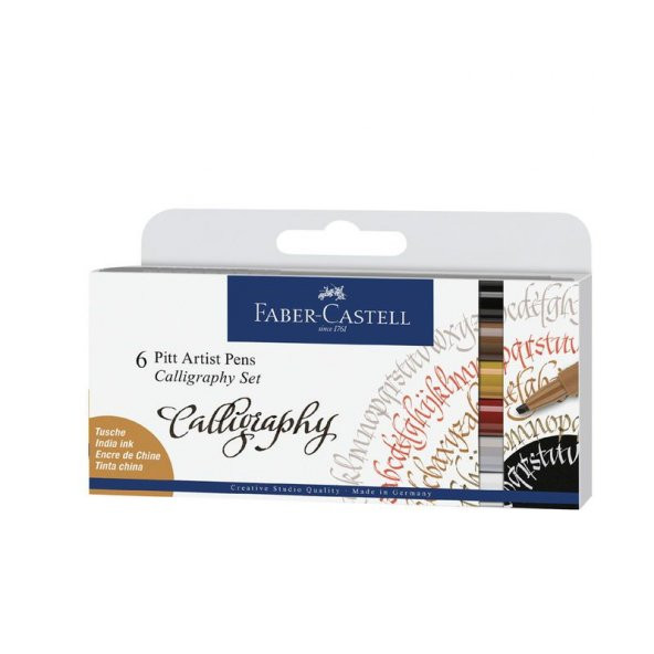 Faber Castell Pitt Kaligrafi Kalem Seti 6lı 167506