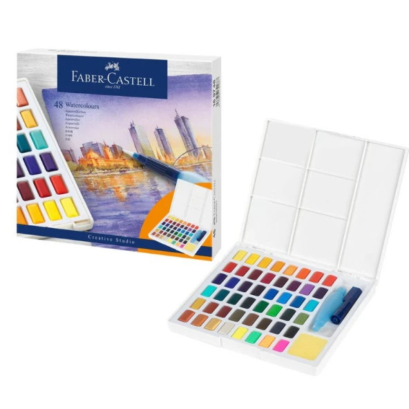 Faber Castell Creative Studio Tablet Sulu Boya 48 Renk