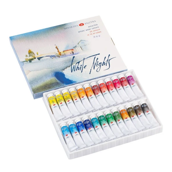 St. Petersburg White Nights Artists Tüp Suluboya 24 Renk x 10 ml