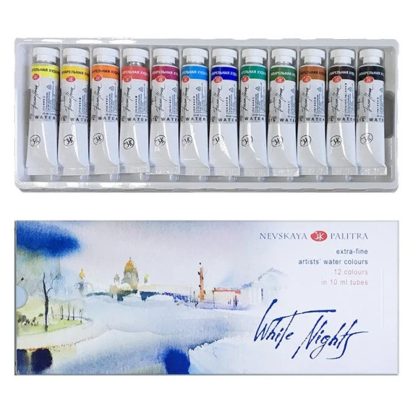 St. Petersburg White Nights Artists Tüp Suluboya 12 Renk x 10 ml