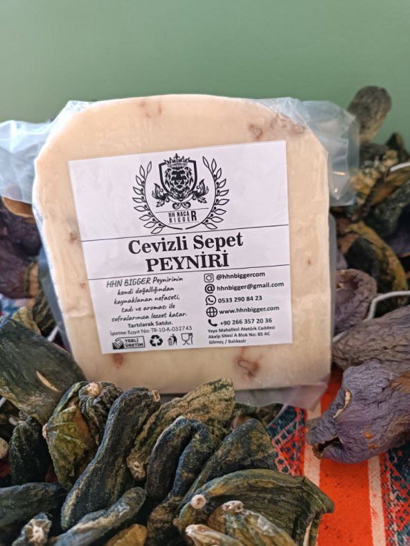 Cevizli Sepet Peyniri 1 Kg Organik