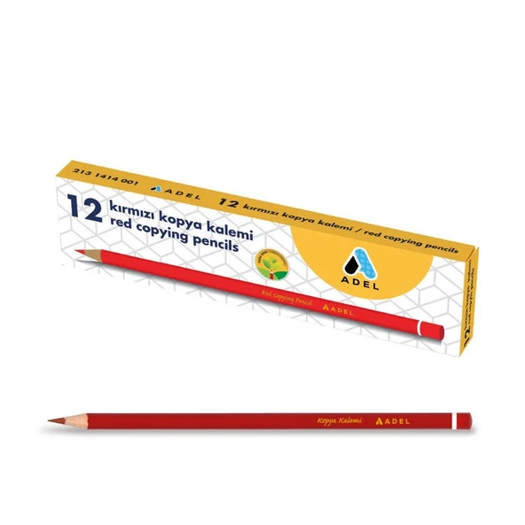 Adel Kırmızı Kopya Kalemi 12li Kutu