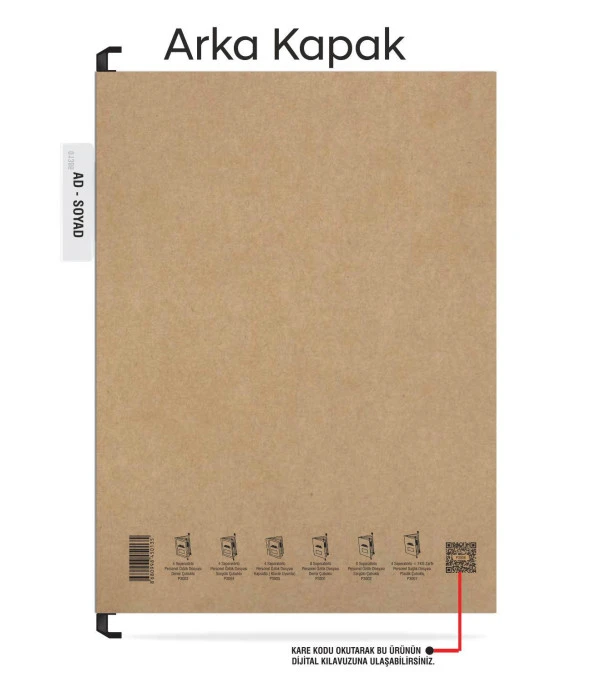 Personel Özlük Dosyası Tek Gözlü (Plastik Askılı 50 Adet) - 4