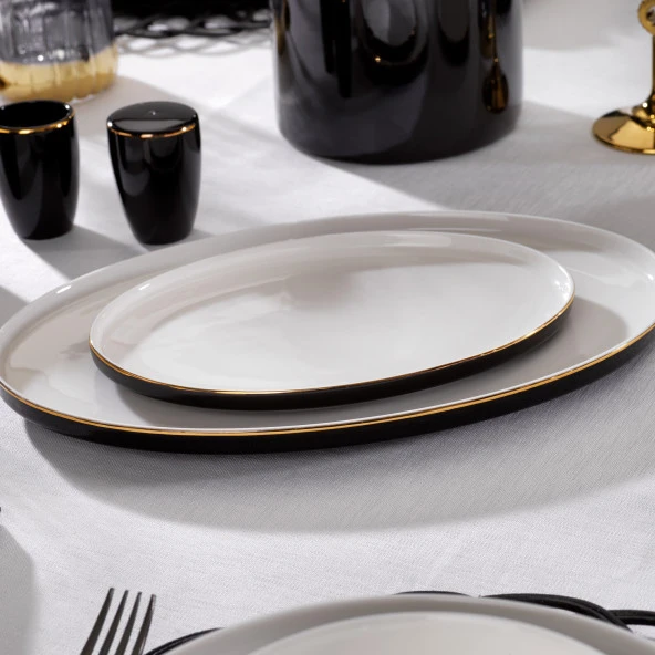 Schafer Adel Black Yemek Takımı 56 Parça-Siyah - 5