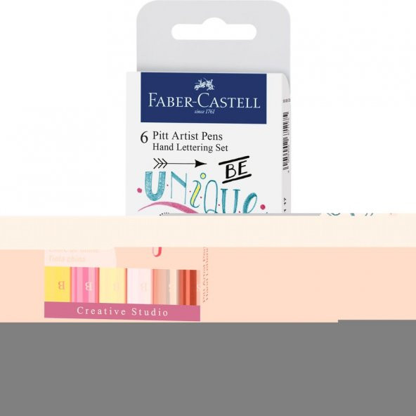 Faber Castell Pitt Kaligrafi Seti Pastel 6lı 267116