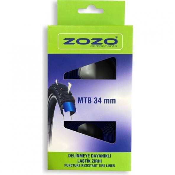 Zozo Mtb 34MM Delinmeye Dayanıklı Bisiklet Lastik Zırhı