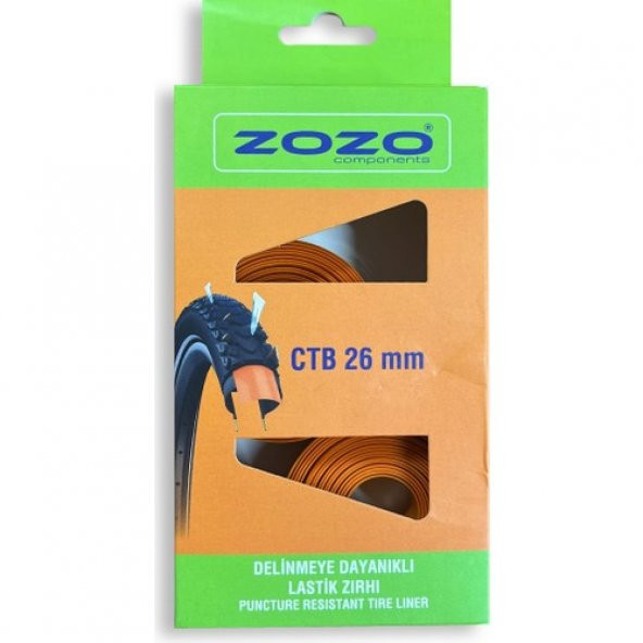 Zozo Ctb 26MM Delinmeye Dayanıklı Şehir Bisiklet Lastik Zırhı