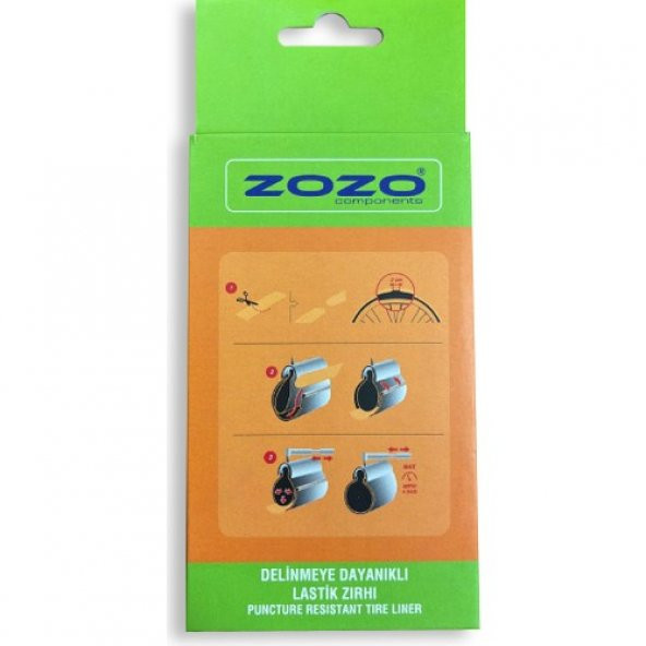 Zozo Ctb 26MM Delinmeye Dayanıklı Şehir Bisiklet Lastik Zırhı - 2
