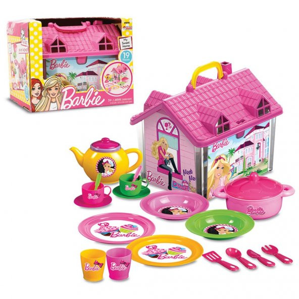 Oyuncak Barbie Ev Çay Set