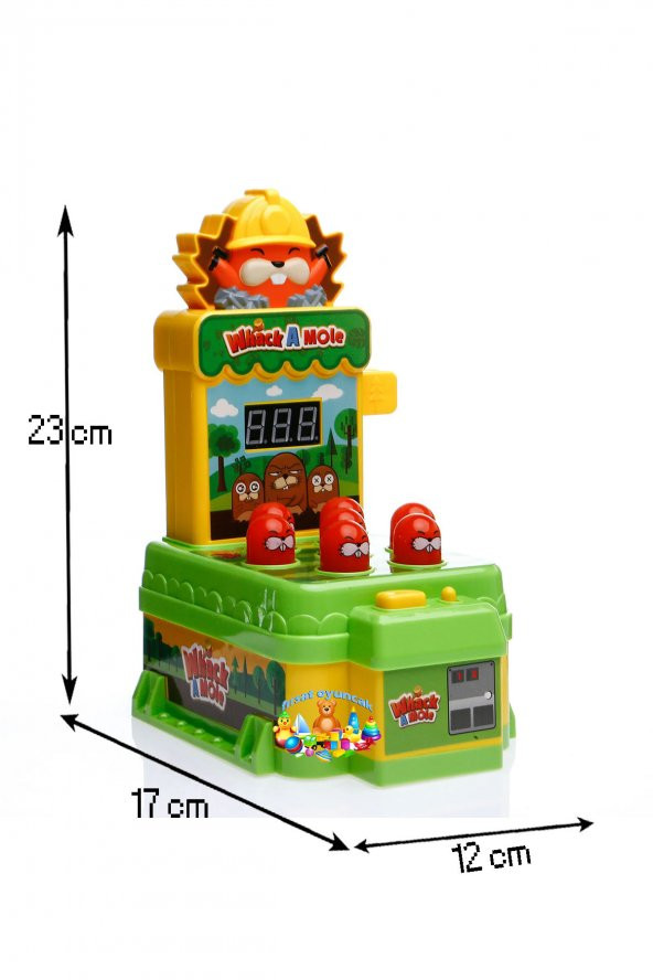 Eğlenceli Köstebek Vurma Oyunu pilli sesli - Resim 2