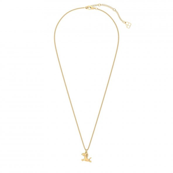 Chocli 18 Ayar Altın Kaplama Uçan Unicorn Kolye - 2