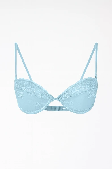 Mavi Elastan Mikro Sütyen - Resim 2