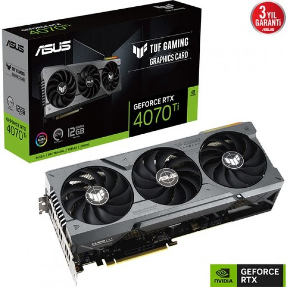 Asus RTX 4070 TI Tuf Gaming TUF-RTX4070TI-12G-GAMING 192 Bit GDDR6X 12 GB Ekran Kartı - 4