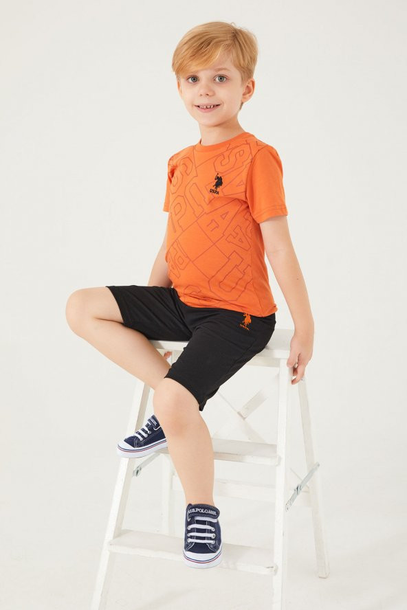 U.S. Polo Assn. 1327 Shaped Erkek Çocuk Bermuda Takım